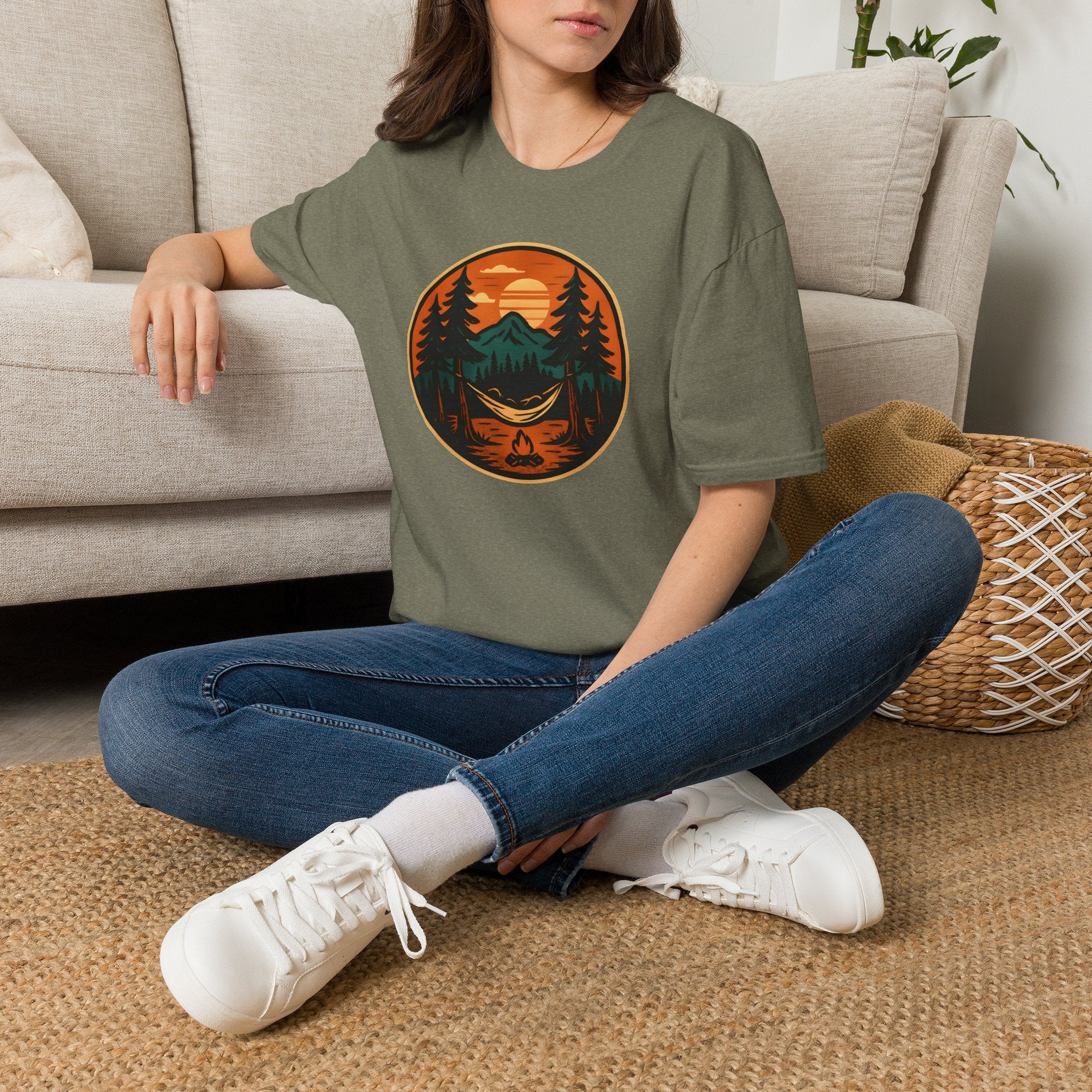 Sunset Hammock Camping T-Shirt