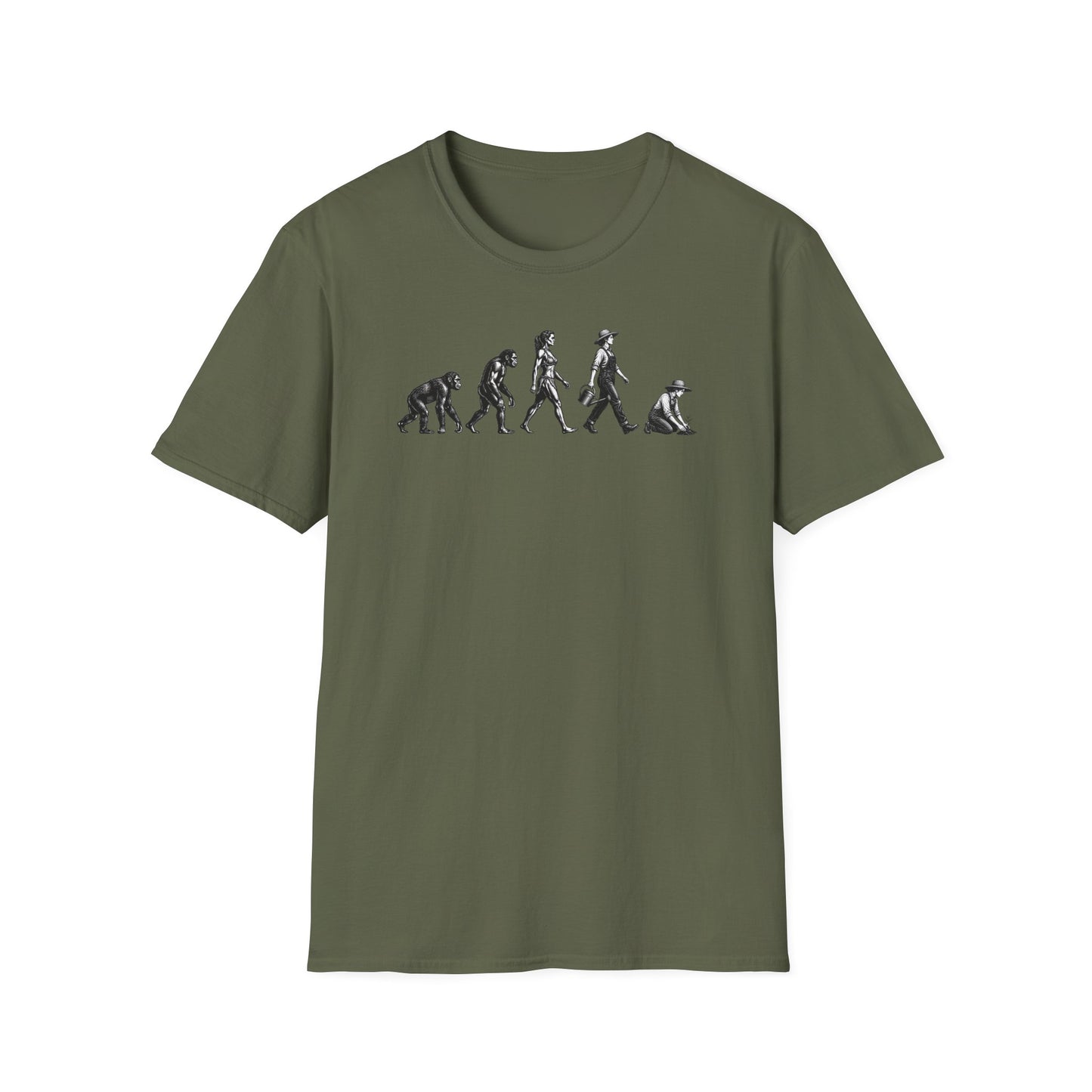 Woman Gardener Evolution T-Shirt