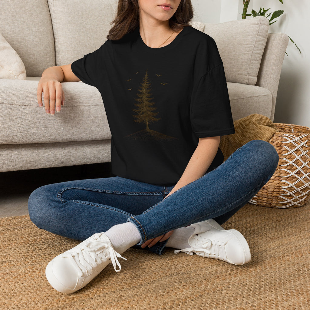 Hilltop tree silhouette T-Shirt