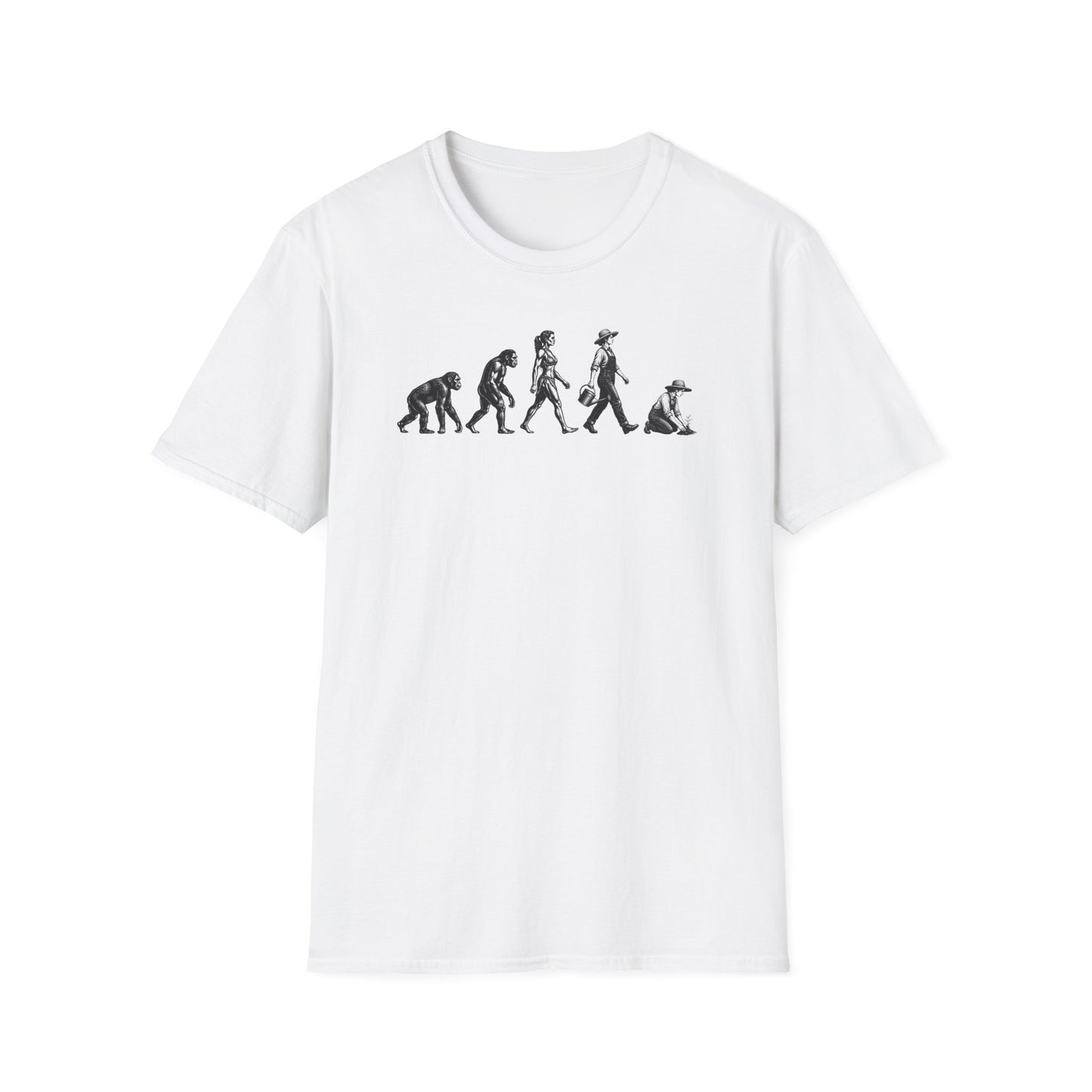 Woman Gardener Evolution T-Shirt