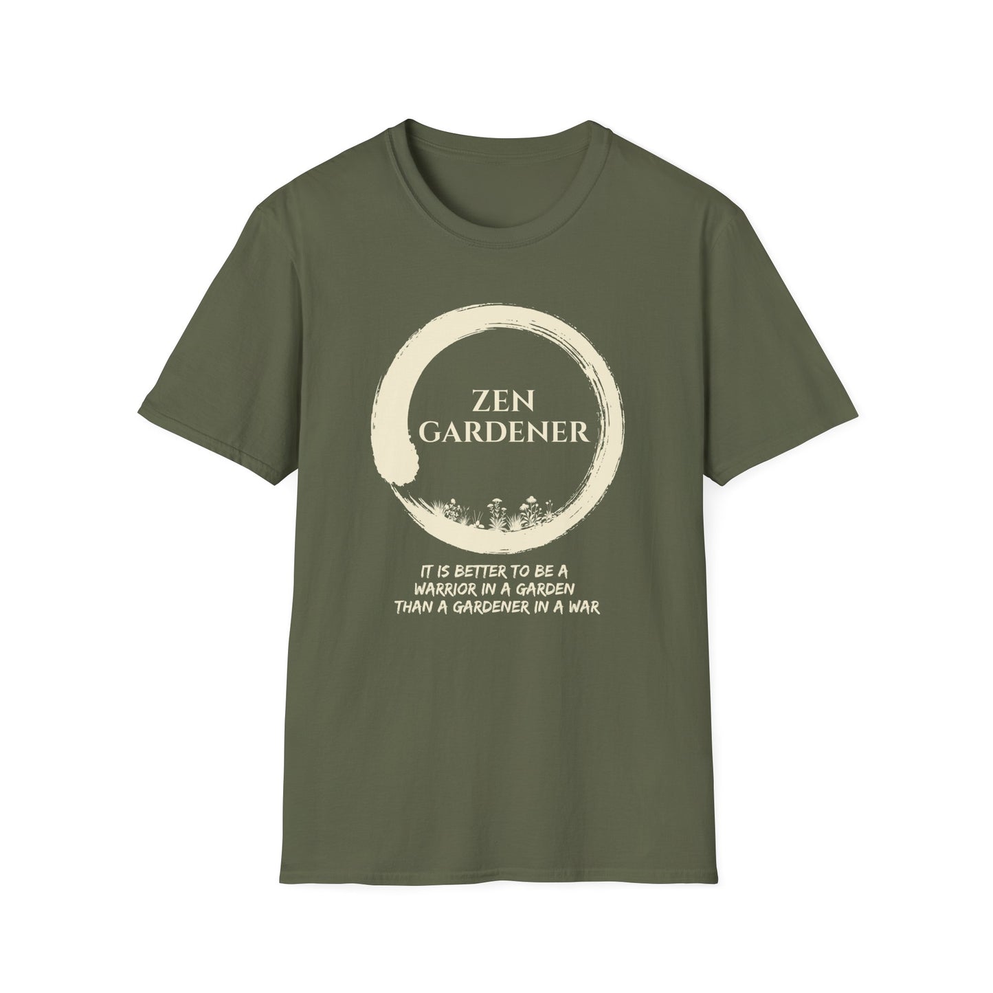 Zen Gardener  — Warrior in a Garden T-Shirt