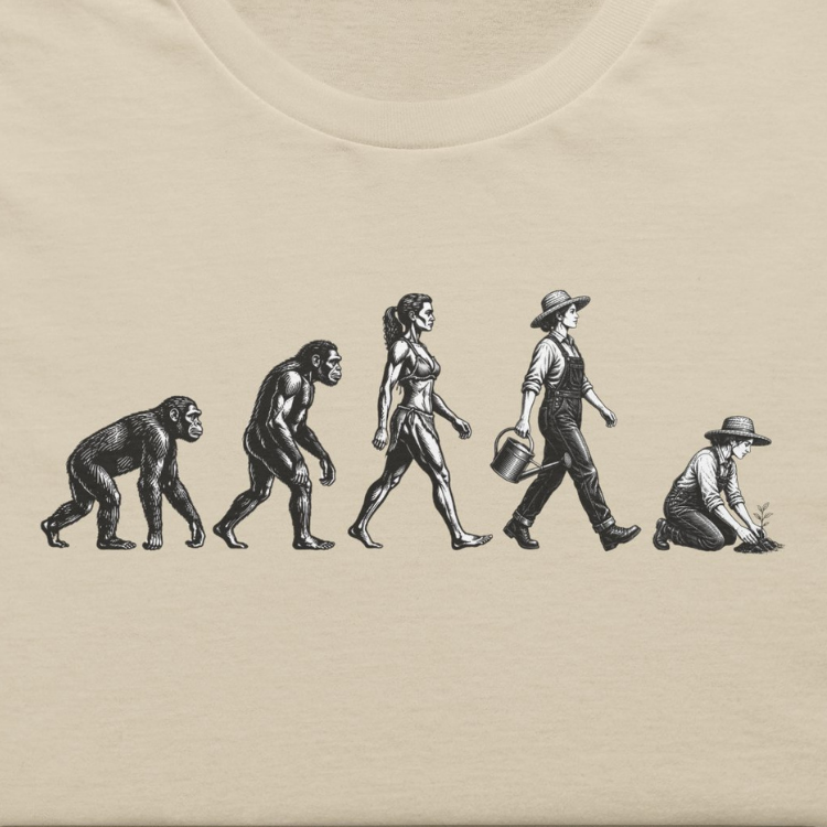 Woman Gardener Evolution T-Shirt