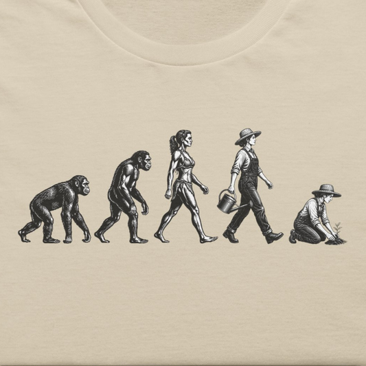 Woman Gardener Evolution T-Shirt