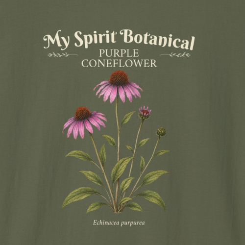 'My Spirit Botanical' Purple Coneflower T-Shirt