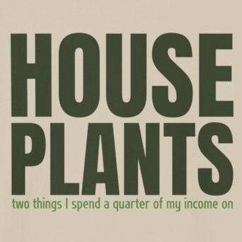 House Plants (two  things I spend a quarter of my income on)