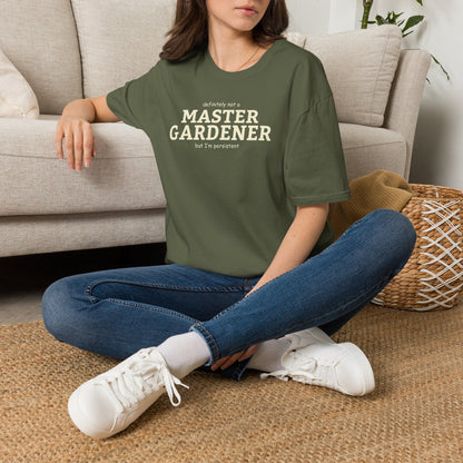 Master Gardener (definitely not but I'm persistent) text only design
