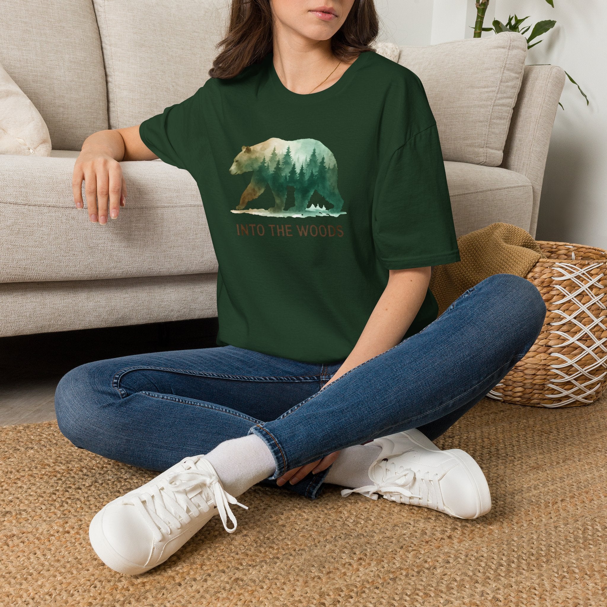 Forest Bear Silhouette T-Shirt