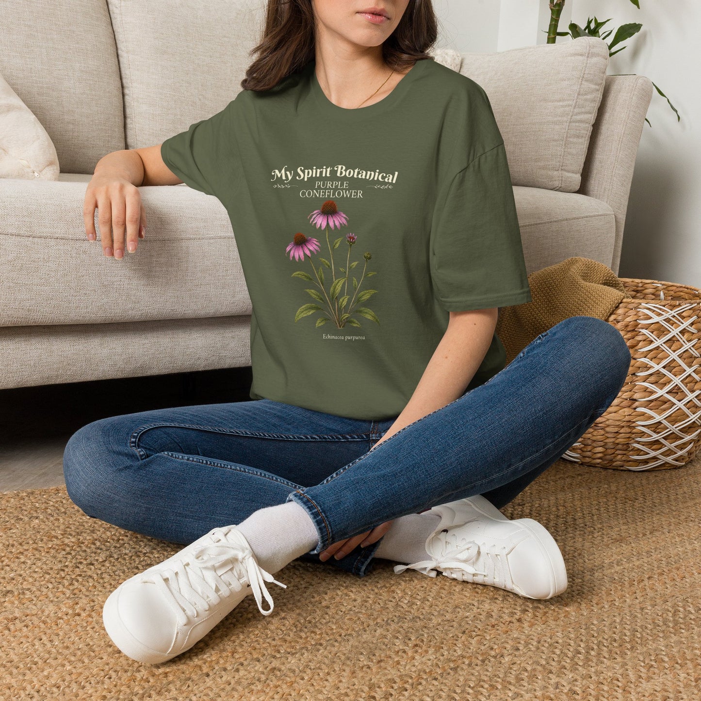 'My Spirit Botanical' Purple Coneflower T-Shirt